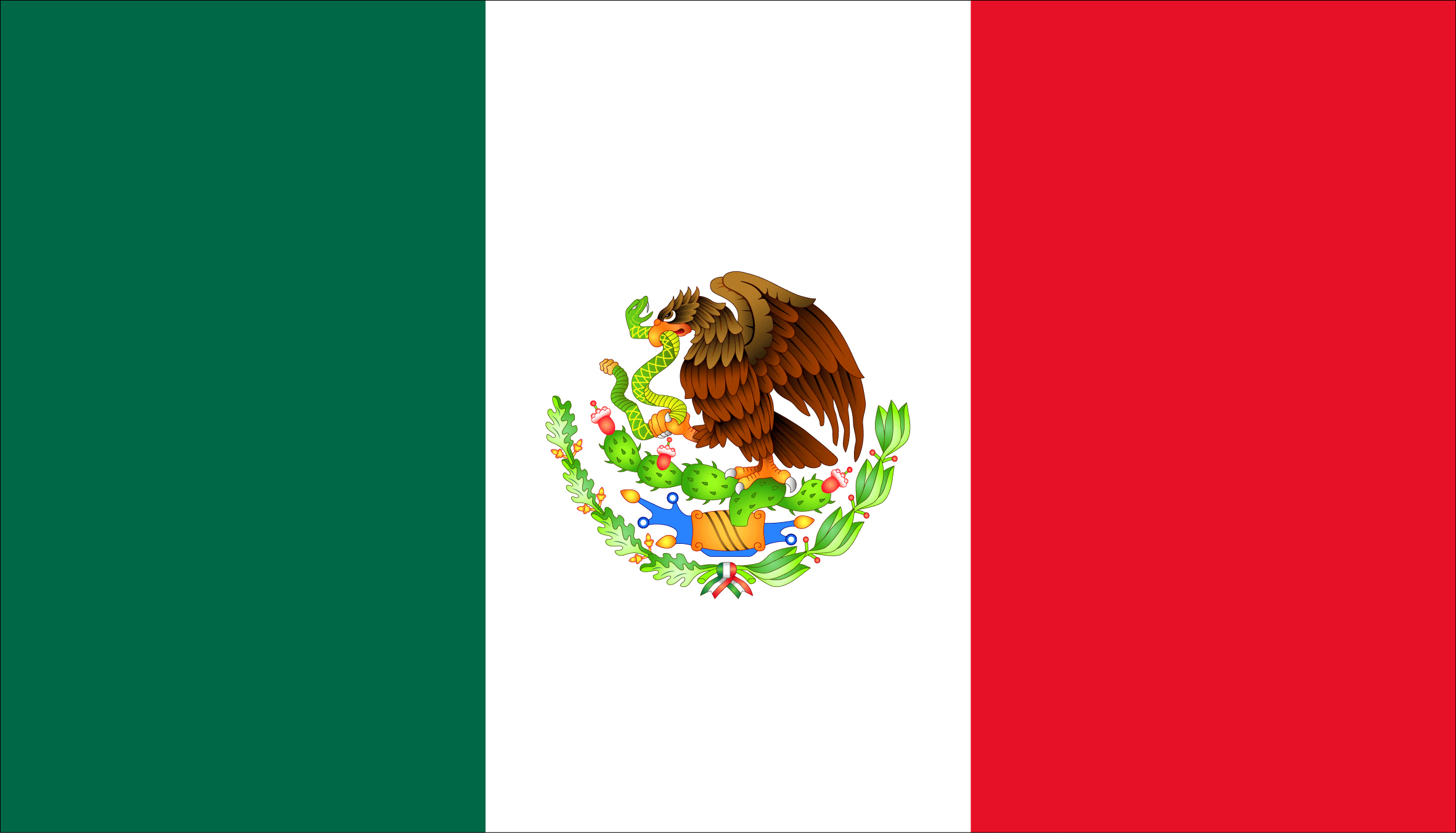 Βόρεια Αμερική: Σημαία Μεξικού Mexico 