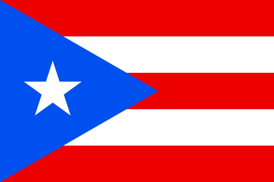 Καραϊβική: Σημαία Πόρτο Ρίκο Puerto_Rico 