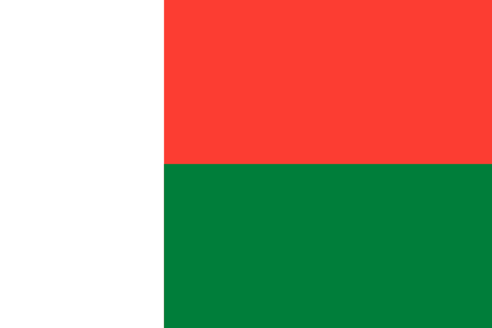 Αφρική: Σημαία Μαδαγασκάρης madagaskari 