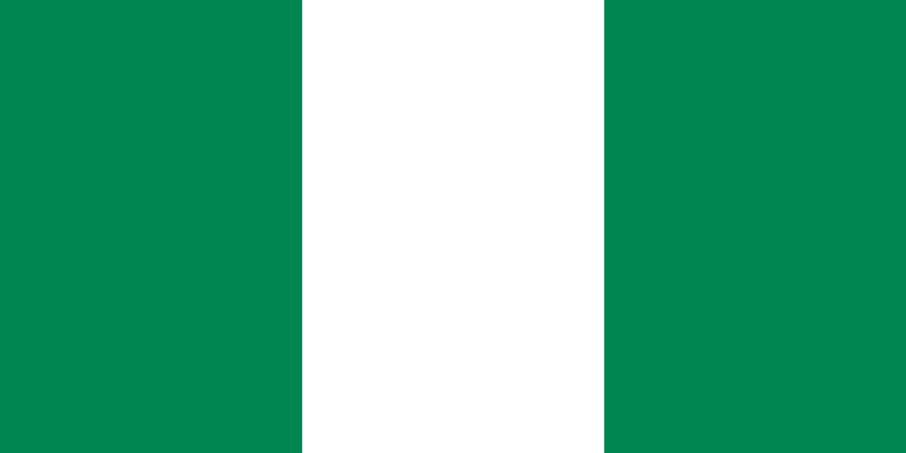 Αφρική: Η. Σημαία Νιγηρίας 178-101 * 120X200cm * nigeria 