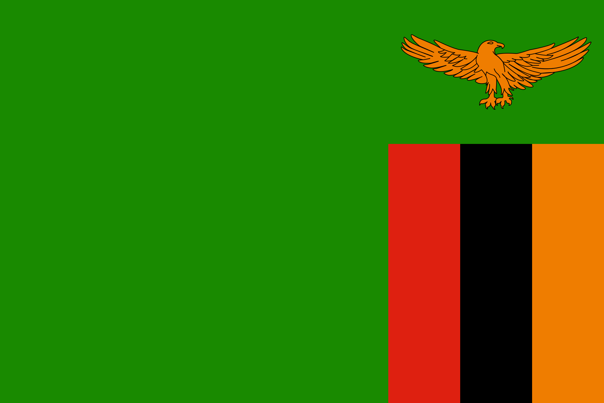 Αφρική: Σημαία Ζάμπιας zambia 